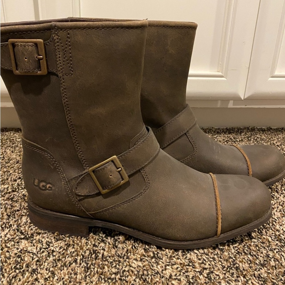 UGG Brown Leather Boots
